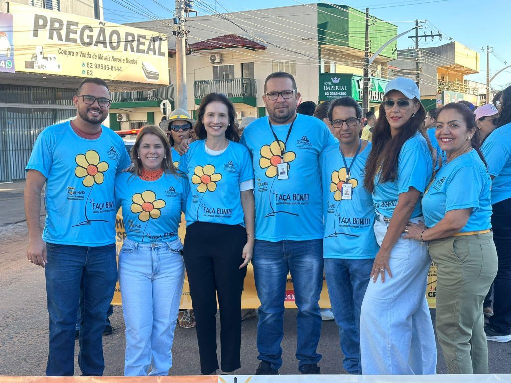 Vereador Rafael Churuman participa da Caminhada do Maio Laranja em Porangatu
